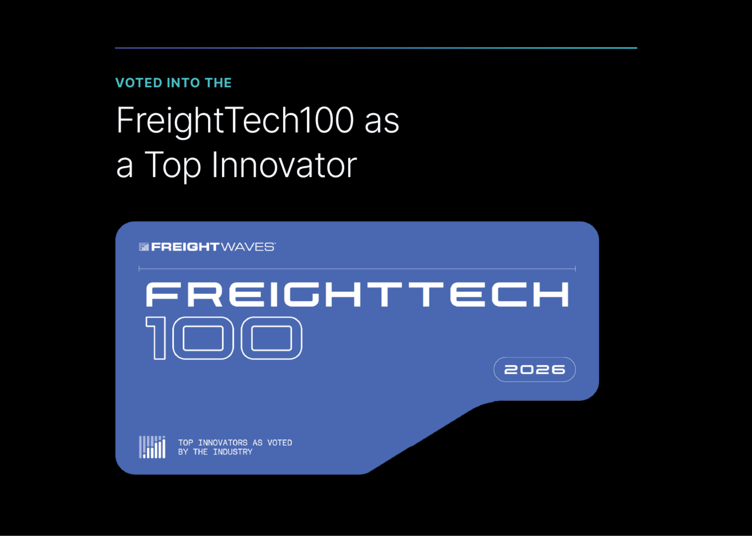 Triumph voted into the FreightTech100 as a top innovator